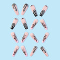 HPYFOI Halloween Press On Nails Long Coffin Matte Spider Web Ghost 24Pc by Deal US