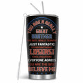 MoYueno 20 Oz Stainless Steel Dad Tumbler with Brush & Straw, 1 PCS Dad 1 by Deal US