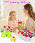 Maylatte Fabric Flower Bouquets DIY Craft Kit for Girls Ages 4-8 with Box by Deal US