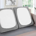 H.VERSAILTEX Chenille Loveseat Couch Cover 2pc Non-Slip Elastic Dove by Deal US