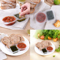 Uioecn 5PCS Double Compartment Condiment Containers with Lids Portable Reusable by Deal US