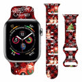 msausyr Christmas Silicone Sport Band Compatible Apple Watch 38-49mm D-22 by Deal US