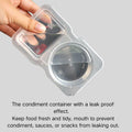 Uioecn 5PCS Double Compartment Condiment Containers with Lids Portable Reusable by Deal US