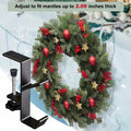 XTSJGZ 4 Pack Christmas Stocking & Garland Hangers Adjustable Black by Deal US