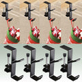 XTSJGZ 4 Pack Christmas Stocking & Garland Hangers Adjustable Black by Deal US