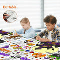 AKEROCK Halloween Coloring Tablecloth Decorations 118x54 Inches Paper by Deal US