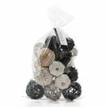 ANDALUCA Natural Tones Vase & Bowl Mini Pumpkins Pinecone Balls Black White by Deal US
