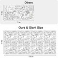 AKEROCK Halloween Coloring Tablecloth Decorations 118x54 Inches Paper by Deal US