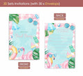 VAVINCI Pool Party Birthday Invitations for Girls 30 Sets with Envelopes by Deal US
