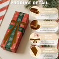 CUPLOOV 24 Pcs Brown Velvet Ribbon Bows 5x7 Inch Christmas Tree Decor by Deal US