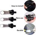 WsjiaboFux 6Pcs Black Zip Puller Zipper Repair Kit Replacement Fasteners by Deal US