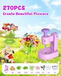 Maylatte Fabric Flower Bouquets DIY Craft Kit for Girls Ages 4-8 with Box by Deal US