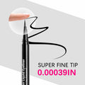 QueenDairy Waterproof Liquid Eyeliner Fine Brush Tip Jet Black 1 Fl Oz 01# by Deal US