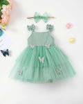 Renotemy Girl Flower Dress White Sleeveless Tutu Sundress Size 3-4T by Deal US