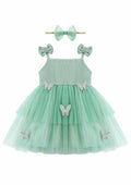 Renotemy Girl Flower Dress White Sleeveless Tutu Sundress Size 3-4T by Deal US