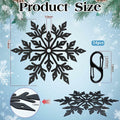 Voccos Christmas Tree Flag Pole Mega Topper Light Hooks Metal Snowflake 24 Hooks by Deal US