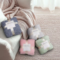 MACEVIA Valentines Day Knit Throw Blanket Heather Pink 50x60 by Deal US
