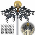 Voccos Christmas Tree Flag Pole Mega Topper Light Hooks Metal Snowflake 24 Hooks by Deal US