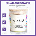 iAOVUEBY Your Chariot Awaits Lavender Soy Wax Candle 7oz Birthday Gift by Deal US