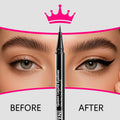 QueenDairy Waterproof Liquid Eyeliner Fine Brush Tip Jet Black 1 Fl Oz 01# by Deal US
