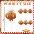 Wavwavw 6pcs Chef Gingerbread Man Xmas Tree Picks Multi Color 12.2in by Deal US