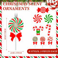 Soaoo Christmas Air Freshener Ornaments Peppermint Scent 24 Pcs Red Green White by Deal US