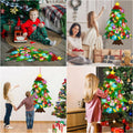 EMPOF Felt Christmas Tree 3.3ft DIY Set w/Lights & 32 Ornaments Colorful by Deal US