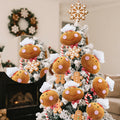 Wavwavw 6pcs Chef Gingerbread Man Xmas Tree Picks Multi Color 12.2in by Deal US