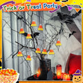 Remagr 12 Pcs Candy Corn Felt Hanging Ornaments White Orange Yellow by Deal US