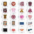 JRAOCCY 62Pcs Alpha PHI Cartoon Vinyl Waterproof Stickers Pack Gold by Deal US