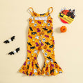 Guodeunh Toddler Girls Halloween Pumpkin Spider Romper Orange Size 4-5T by Deal US