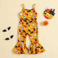 Guodeunh Toddler Girls Halloween Pumpkin Spider Romper Orange Size 4-5T by Deal US