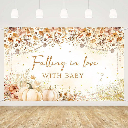 MEHOFOND Wildflower Fall Baby Shower Banner 5.9x3.6ft Autumn Floral Decor by Deal US
