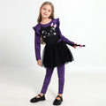 Weixinbuy Girls Leopard Cat Costume Glow Dark Halloween Dress Purple Size 3-4T by Deal US