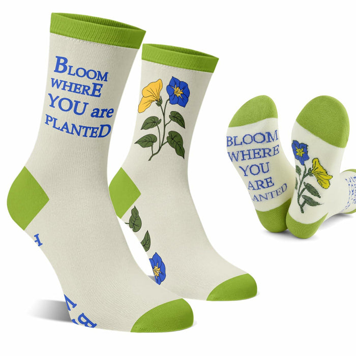 Kissoo 18th Birthday Socks for Girls Flower Cartoon Nylon One Size by Deal US