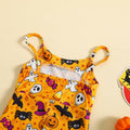 Guodeunh Toddler Girls Halloween Pumpkin Spider Romper Orange Size 4-5T by Deal US