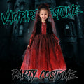 QPCOS Royal Vampire Costume Girls Deluxe Dress Black Size 10-12 by Deal US