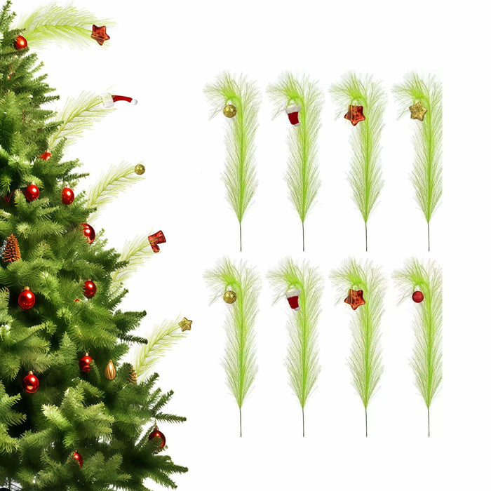 Petalivebioom 15.7" Christmas Tree Topper with 12 Green & Red Picks by Deal US