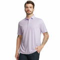 Rouen Mens Polo Shirt Quick Dry Moisture Wicking Lavender Heather Size XXL by Deal US