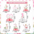 Jollyboom Goose Birthday Decorations 8pcs Pink 1st Birthday Table Decor by Deal US
