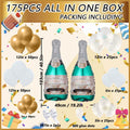 OORAMOO 176PCS Champagne Bottle Balloon Garland Arch Kit Gold Party Decor by Deal US