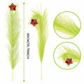 Petalivebioom 15.7" Christmas Tree Topper with 12 Green & Red Picks by Deal US