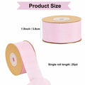 TONIFUL Light Pink Double Face Chiffon Ribbon 1.5in x 25yd Polyester by Deal US
