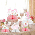 Jollyboom Goose Birthday Decorations 8pcs Pink 1st Birthday Table Decor by Deal US