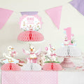Jollyboom Goose Birthday Decorations 8pcs Pink 1st Birthday Table Decor by Deal US