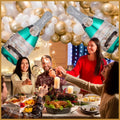 OORAMOO 176PCS Champagne Bottle Balloon Garland Arch Kit Gold Party Decor by Deal US