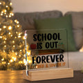 AKFVNSFK Teacher Retirement Gifts Desk Sign Plaque Multicolour Acrylic by Deal US