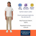 French Toast Girls Short Sleeve Button Down Oxford White Size 4 by Deal US