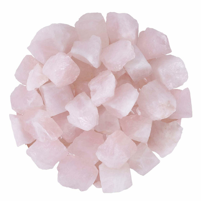 Rose Quartz Raw Healing Stones 1/2lb Pink Rough Crystals Bulk by Deal US