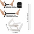 Heuihm Bed Sheet Holder Straps 4pcs Lock Strip Fit All Mattress White Medium by Deal US